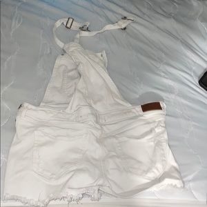 Hollister boyfriend short overalls